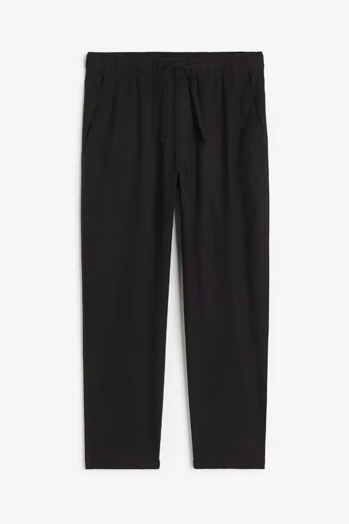 Relaxed Fit Linen-blend trousers·